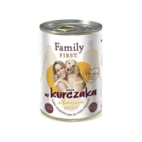 Family First FamilyFirst Bogata w kurczaka+burak adult 400g