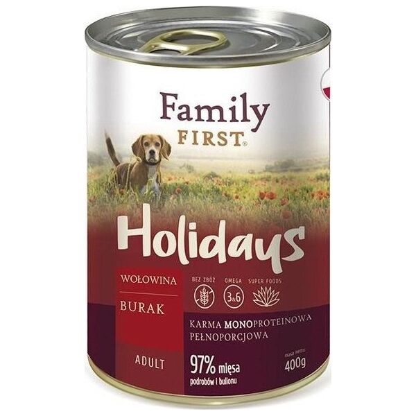 Family First FamilyFirst Wołowina+burak+monoproteina adult 400g
