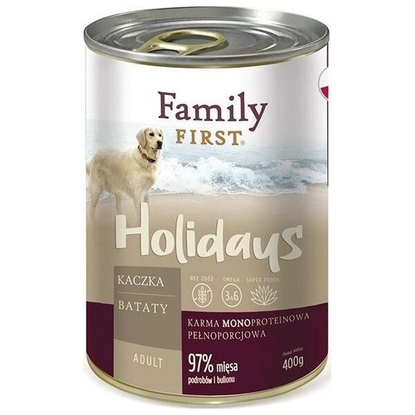 Family First FamilyFirst Kaczka+batat+monoproteina adult 400g