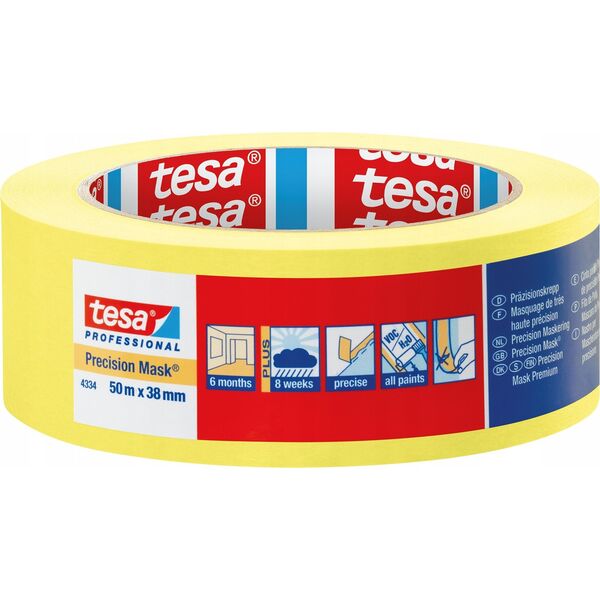 Tesa TESA Profesjonalna taśma malarska 50m x 38mm żółta