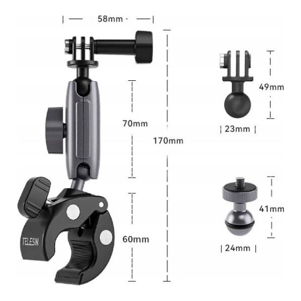 Telesin Imadło Magic Arm Uchwyt do Aparatu Kamer TELESIN / GP-HBM-001