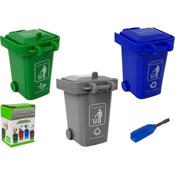 LeanToys Zestaw DIY Śmieciarka Sorter Segregowanie Odpadów Gra Śrubokręt Dźwięk Efekty Świetlne