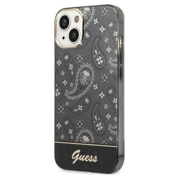 Guess Etui Guess do iPhone 14 Plus 6,7" czarny/black hardcase Bandana Paisley