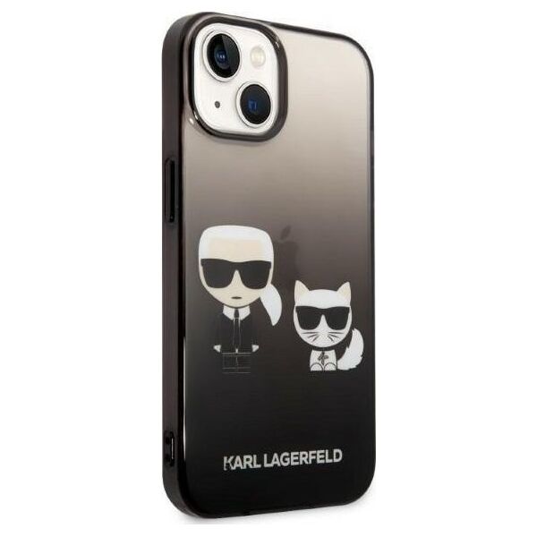 Karl Lagerfeld Etui Karl Lagerfeld do iPhone 14 Plus 6,7" hardcase czarny/black Gradient Ikonik Karl & Choupette
