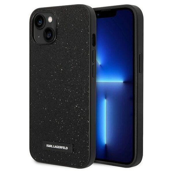 Karl Lagerfeld Etui Karl Lagerfeld do iPhone 14 Plus 6,7" hardcase czarny/black Glitter Plaque Logo