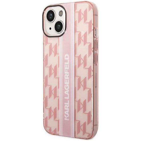 Karl Lagerfeld Etui Karl Lagerfeld do iPhone 14 Plus 6,7" hardcase różowy/pink Mono Vertical Stripe