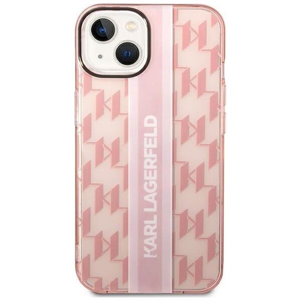 Karl Lagerfeld Etui Karl Lagerfeld do iPhone 14 Plus 6,7" hardcase różowy/pink Mono Vertical Stripe