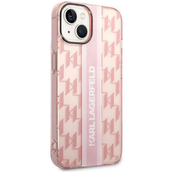 Karl Lagerfeld Etui Karl Lagerfeld do iPhone 14 Plus 6,7" hardcase różowy/pink Mono Vertical Stripe