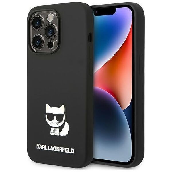Karl Lagerfeld Etui Karl Lagerfeld do iPhone 14 Pro 6,1" hardcase czarny/black Silicone Choupette Body