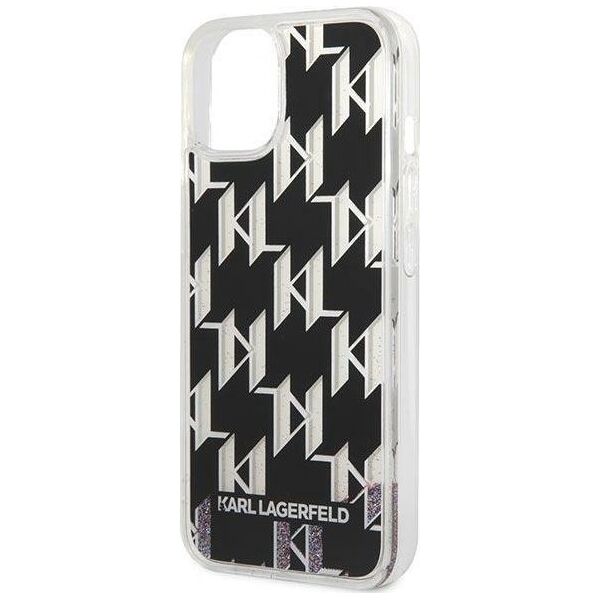 Karl Lagerfeld Etui Karl Lagerfeld do iPhone 14 Plus 6,7" hardcase czarny/black Liquid Glitter Monogram