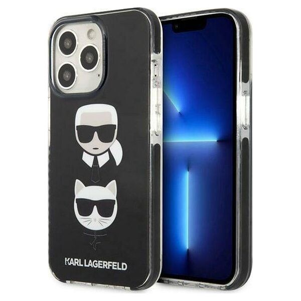 Karl Lagerfeld Etui Karl Lagerfeld do iPhone 13 Pro / 13 6,1" hardcase czarny/black Karl&Choupette Head