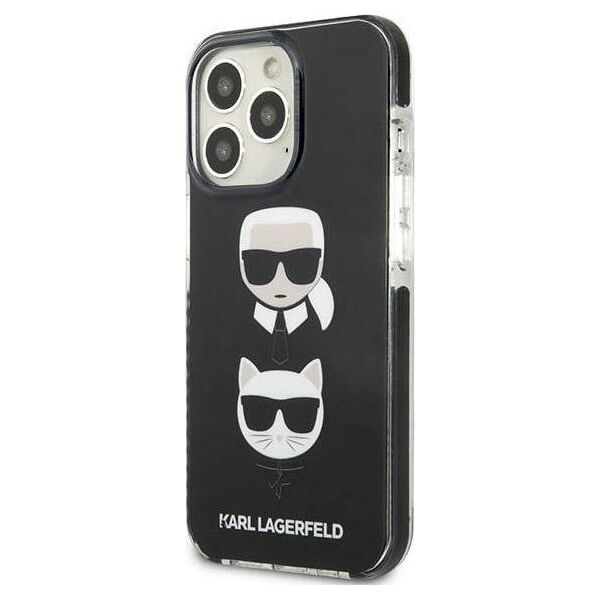 Karl Lagerfeld Etui Karl Lagerfeld do iPhone 13 Pro / 13 6,1" hardcase czarny/black Karl&Choupette Head