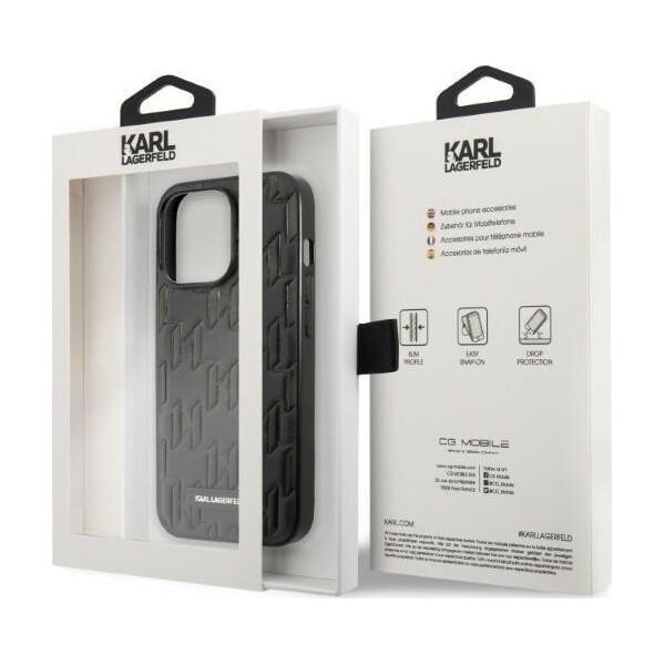 Karl Lagerfeld Etui Karl Lagerfeld do iPhone 13 Pro Max 6,7" hardcase czarny/black Monogram Plaque