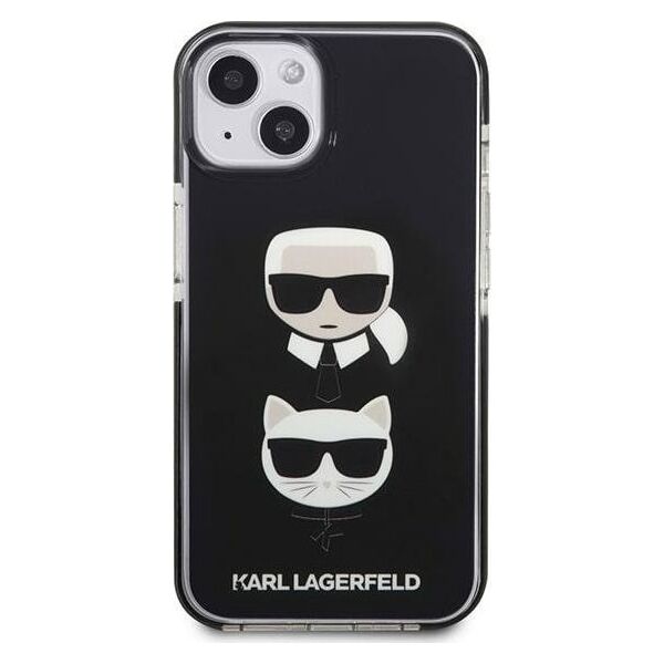 Karl Lagerfeld Etui Karl Lagerfeld do iPhone 13 mini 5,4" hardcase czarny/black Karl&Choupette Head