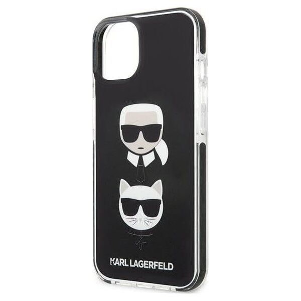 Karl Lagerfeld Etui Karl Lagerfeld do iPhone 13 mini 5,4" hardcase czarny/black Karl&Choupette Head