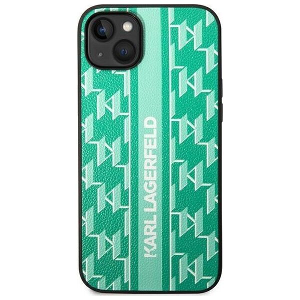 Karl Lagerfeld Etui Karl Lagerfeld do iPhone 14 Plus 6,7" hardcase zielony/green Monogram Stripe