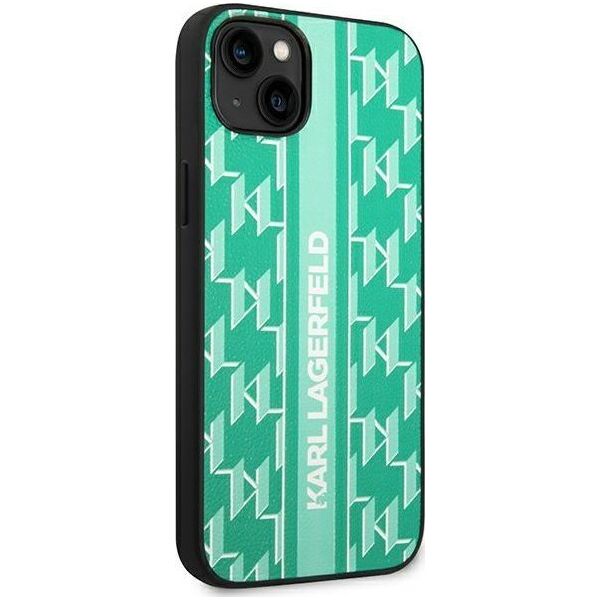 Karl Lagerfeld Etui Karl Lagerfeld do iPhone 14 Plus 6,7" hardcase zielony/green Monogram Stripe