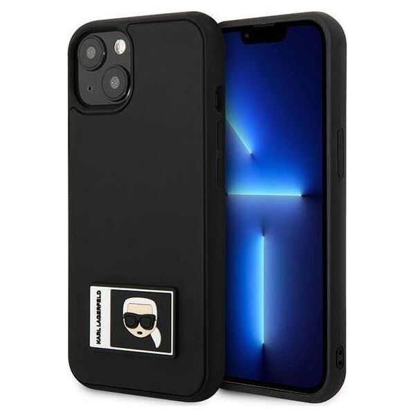 Karl Lagerfeld Etui Karl Lagerfeld do iPhone 13 6,1" czarny/black hardcase Ikonik Patch
