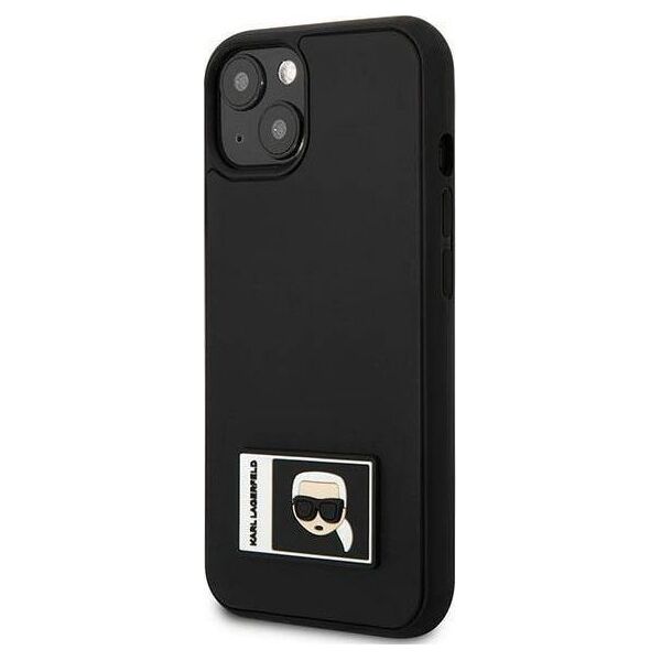 Karl Lagerfeld Etui Karl Lagerfeld do iPhone 13 6,1" czarny/black hardcase Ikonik Patch