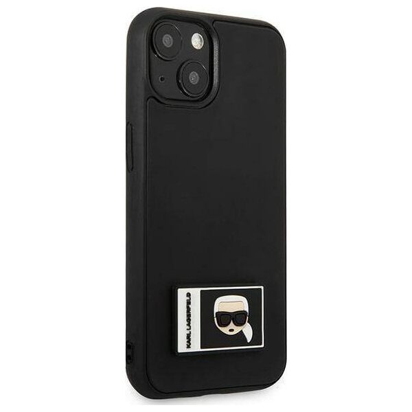 Karl Lagerfeld Etui Karl Lagerfeld do iPhone 13 6,1" czarny/black hardcase Ikonik Patch