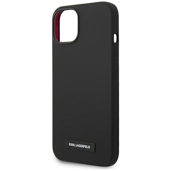 Karl Lagerfeld Etui Karl Lagerfeld do iPhone 14 Plus 6,7" hardcase czarny/black Silicone Plaque Magsafe