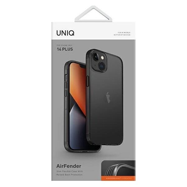 Uniq UNIQ etui Air Fender iPhone 14 Plus 6,7" szary/smoked grey tinted