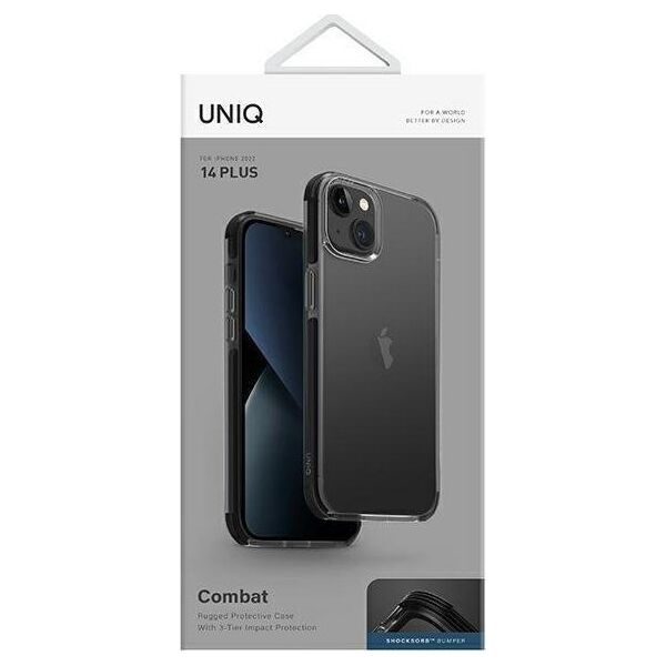 Uniq UNIQ etui Combat do iPhone 14 Plus 6,7" czarny/carbon black