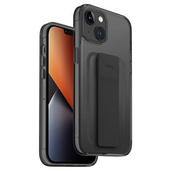 Uniq UNIQ etui Heldro Mount do iPhone 14 6,1" czarny/vapour smoke