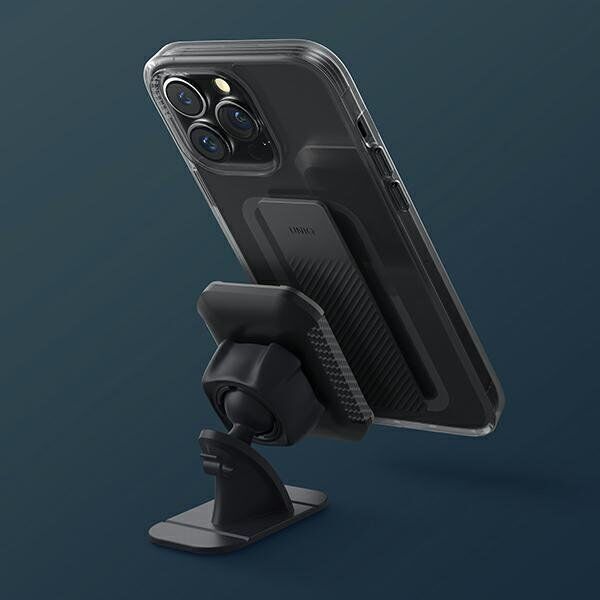 Uniq UNIQ etui Heldro Mount do iPhone 14 6,1" czarny/vapour smoke