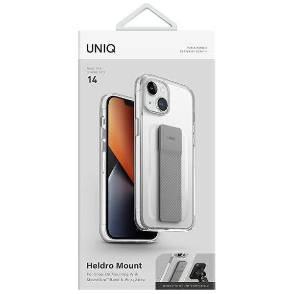 Uniq UNIQ etui Heldro Mount do iPhone 14 6,1" przeźroczysty/lucent clear