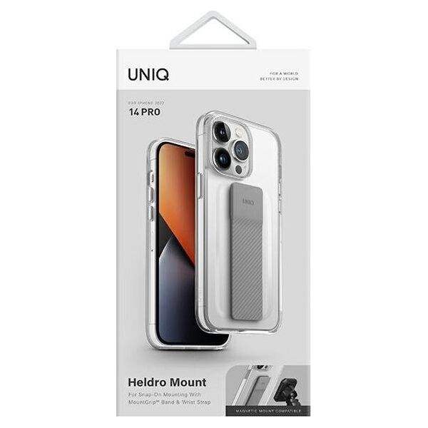 Uniq UNIQ etui Heldro Mount do iPhone 14 Pro 6,1" przeźroczysty/lucent clear