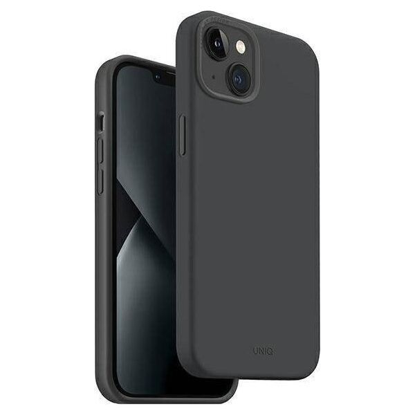 Uniq UNIQ etui Lino Hue do iPhone 14 Plus 6,7" Magclick Charging szary/charcoal grey