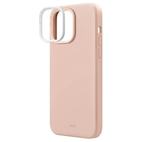 Uniq UNIQ etui Lino Hue do iPhone 14 Pro 6,1" Magclick Charging rózowy/blush pink