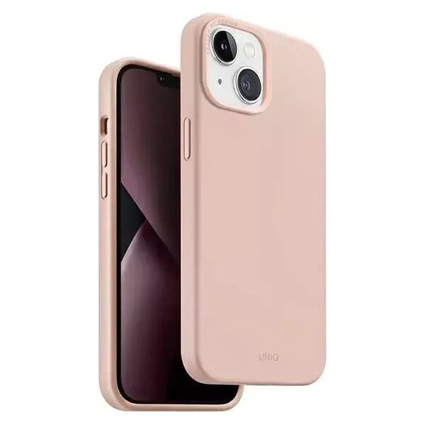 Uniq UNIQ etui Lino do iPhone 14 Plus 6,7" różowy/blush pink