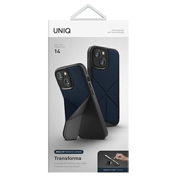 Uniq UNIQ etui Transforma do iPhone 14 6,1" Magclick Charging niebieski/electric blue