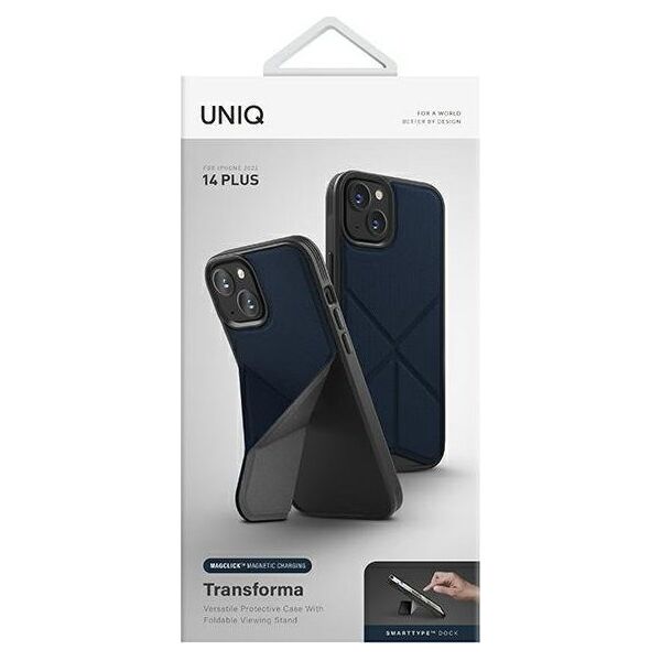 Uniq UNIQ etui Transforma do iPhone 14 Plus 6,7" Magclick Charging niebieski/electric blue