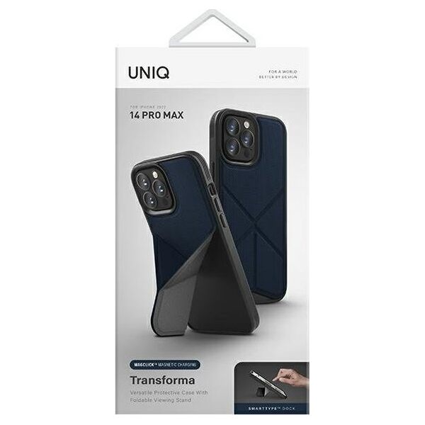 Uniq UNIQ etui Transforma do iPhone 14 Pro Max 6,7" Magclick Charging niebieski/electric blue