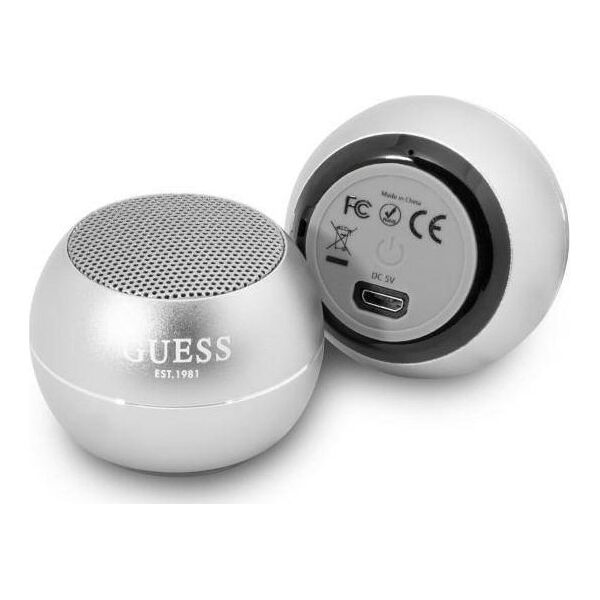 Głośnik Guess Guwsalged Mini szary (GUE002430)