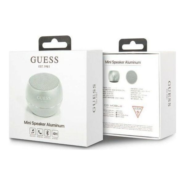 Głośnik Guess Guwsalged Mini szary (GUE002430)