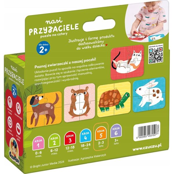 NICI CzuCzu Nasi przyjaciele Puzzle na cztery
