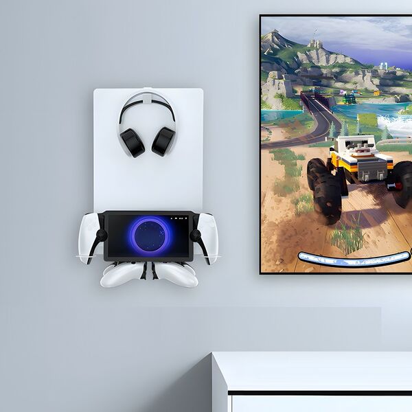 Uchwyt Ścienny na Ścianę Wieszak do Sony PlayStation 5 PS5 SLIM + PS Portal / JYS-P5213