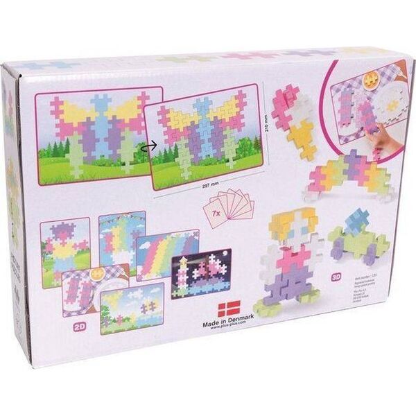 Klocki PlusPlus Big Pastel 60 el. - puzzle obrazkowe