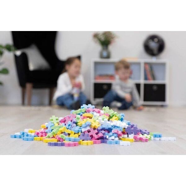 Klocki PlusPlus Big Pastel 60 el. - puzzle obrazkowe