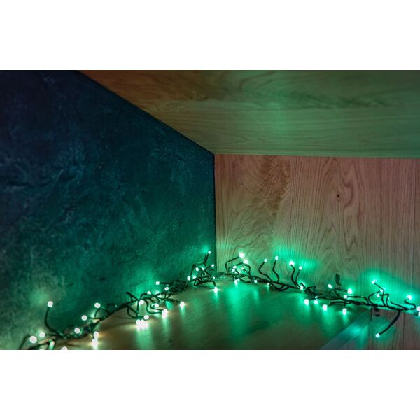 Twinkly Inteligentne lampki dekoracyjne Cluster 400 LED RGB 6 m kiść, girlanda, sterowane aplikacją