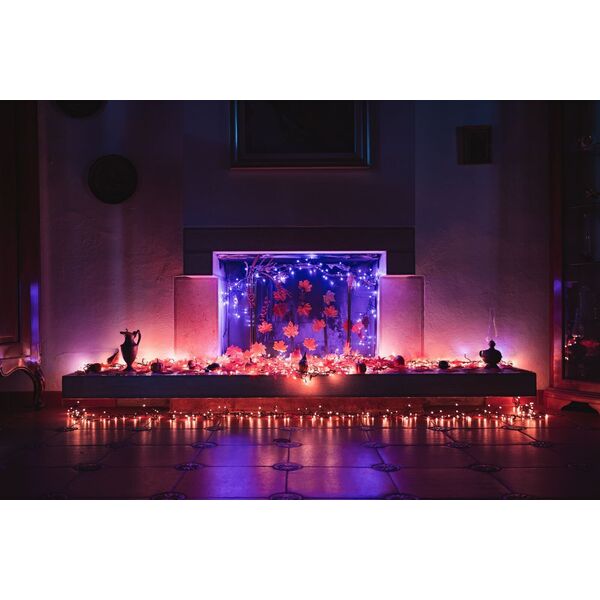 Twinkly Inteligentne lampki dekoracyjne Cluster 400 LED RGB 6 m kiść, girlanda, sterowane aplikacją