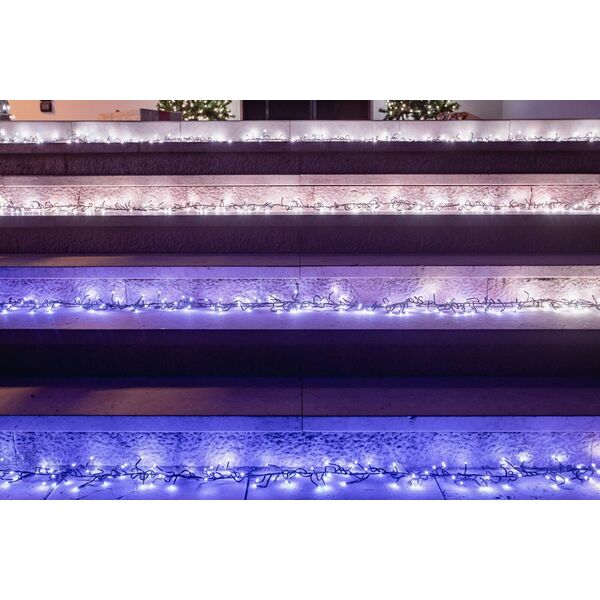 Twinkly Inteligentne lampki dekoracyjne Cluster 400 LED RGB 6 m kiść, girlanda, sterowane aplikacją