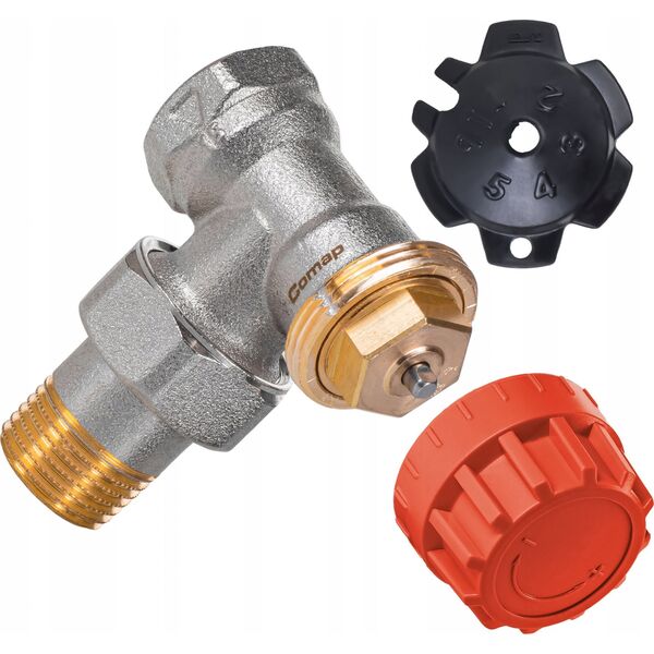 Comap Zawór term. prosty - 1/2 z nast. wstępną COMAP D3805E euro (DWZ)