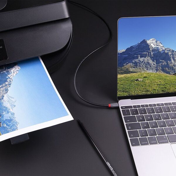 Lindy Lindy 2m USB 3.2 Typ C an B Kabel, Anthra Line