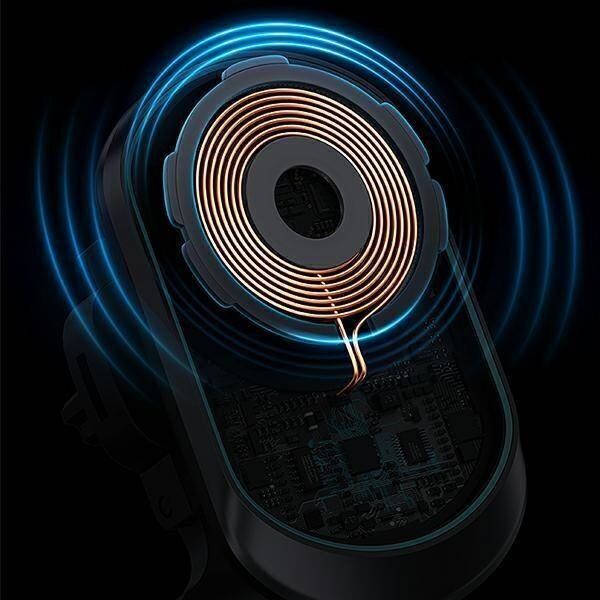 Usams Magnetyczny uchwyt USAMS Wireless Charging 15W Air Vent czarny/black CD182ZJ01