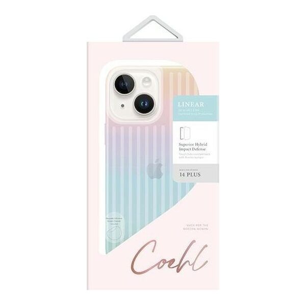 Uniq Etui UNIQ Coehl Linear Apple iPhone 14 Plus opalowy/iridescent